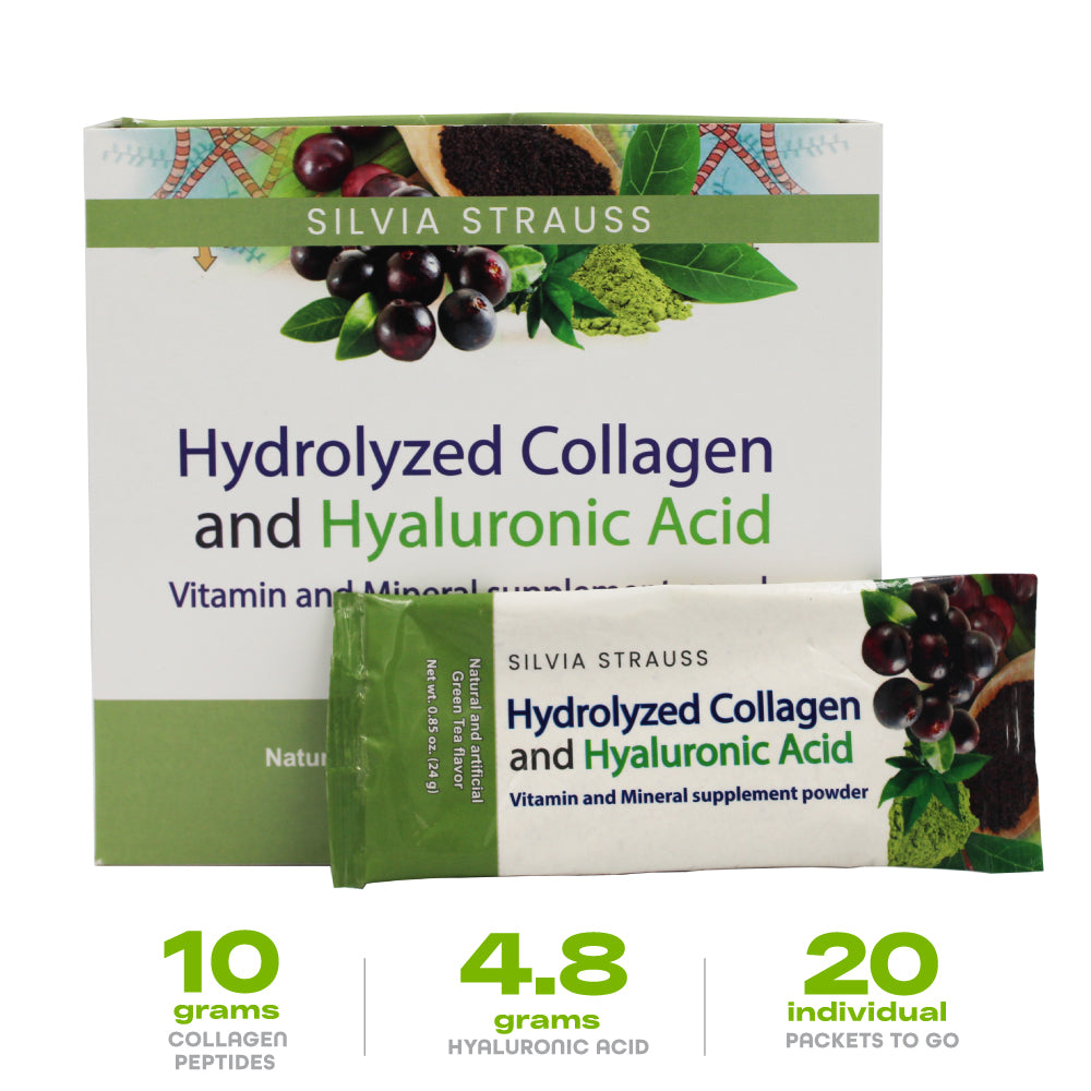 Hydrolyzed Collagen + Hyaluronic Acid- 20 Packets to go