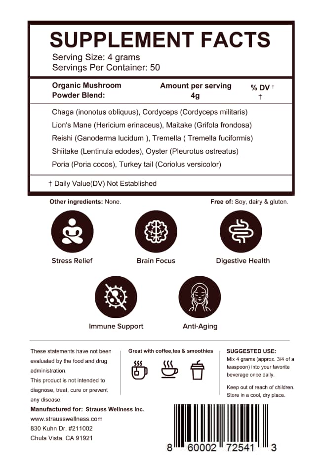 Extracto de Hongos Adaptógenos