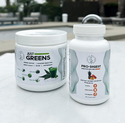 Just Greens + Pro-Digest (kit anti inflamación)